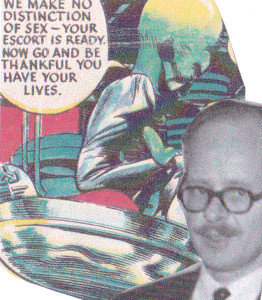 Michael and the Mekon. Michael and the Mekon.